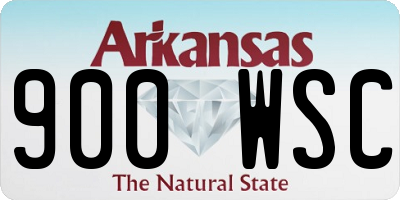 AR license plate 900WSC
