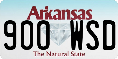 AR license plate 900WSD
