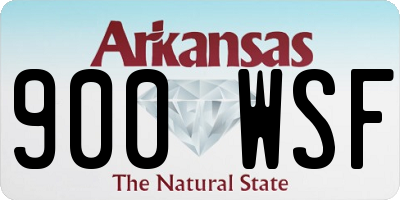 AR license plate 900WSF