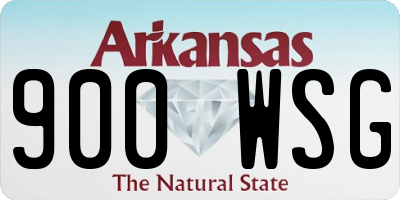 AR license plate 900WSG