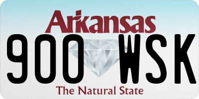 AR license plate 900WSK
