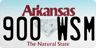 AR license plate 900WSM