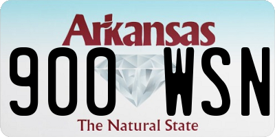 AR license plate 900WSN