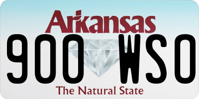 AR license plate 900WSO