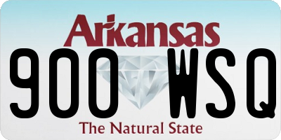 AR license plate 900WSQ