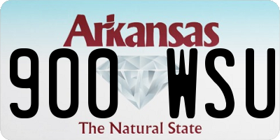 AR license plate 900WSU
