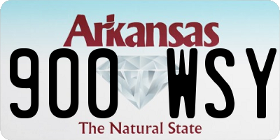 AR license plate 900WSY