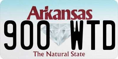AR license plate 900WTD
