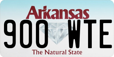 AR license plate 900WTE
