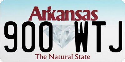 AR license plate 900WTJ