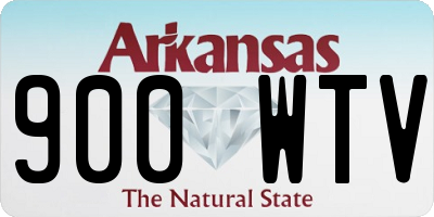 AR license plate 900WTV