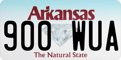 AR license plate 900WUA