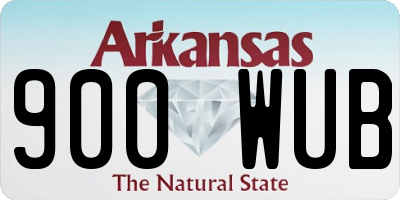 AR license plate 900WUB