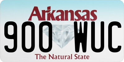 AR license plate 900WUC