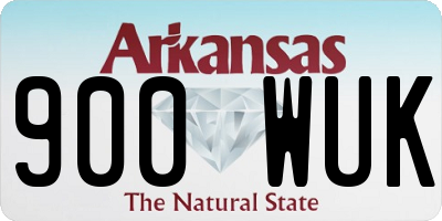 AR license plate 900WUK