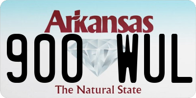 AR license plate 900WUL