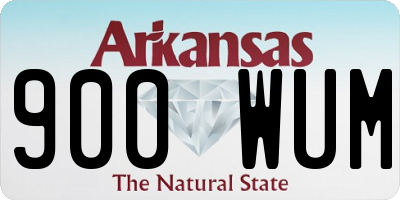AR license plate 900WUM