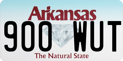 AR license plate 900WUT