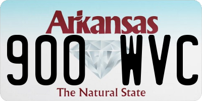 AR license plate 900WVC