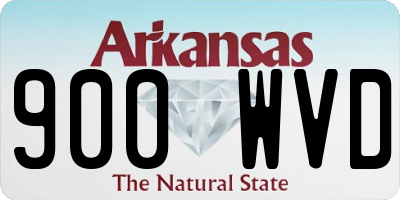 AR license plate 900WVD
