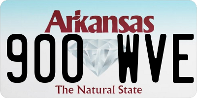 AR license plate 900WVE
