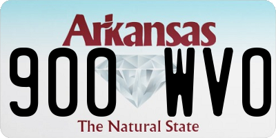 AR license plate 900WVO