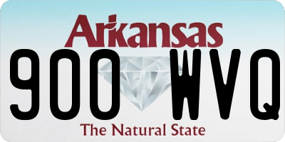 AR license plate 900WVQ