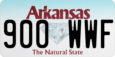 AR license plate 900WWF