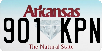 AR license plate 901KPN