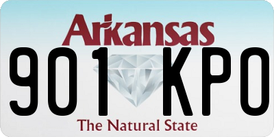 AR license plate 901KPO