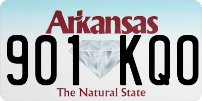 AR license plate 901KQO