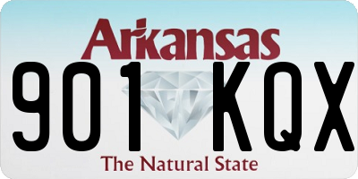 AR license plate 901KQX