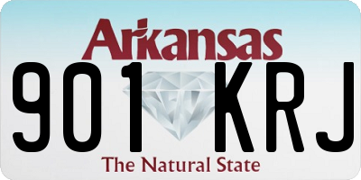 AR license plate 901KRJ