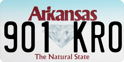 AR license plate 901KRO