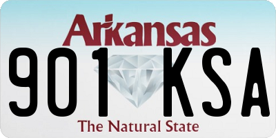 AR license plate 901KSA