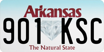 AR license plate 901KSC