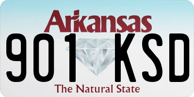 AR license plate 901KSD