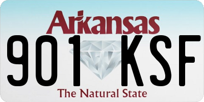 AR license plate 901KSF