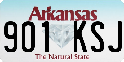 AR license plate 901KSJ