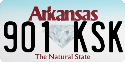 AR license plate 901KSK