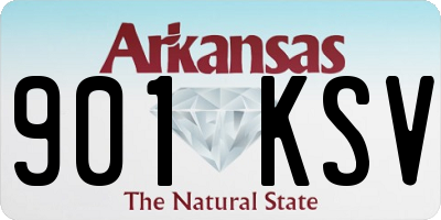 AR license plate 901KSV