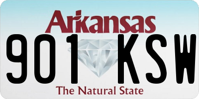 AR license plate 901KSW