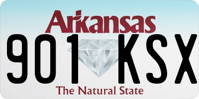 AR license plate 901KSX