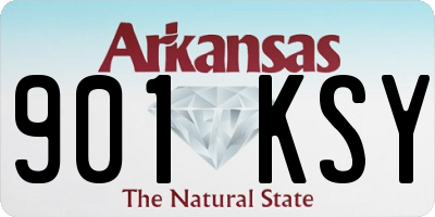 AR license plate 901KSY