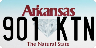 AR license plate 901KTN