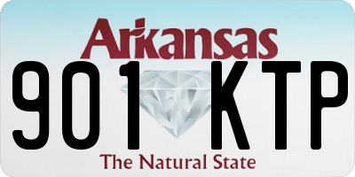 AR license plate 901KTP