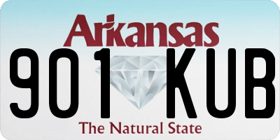 AR license plate 901KUB
