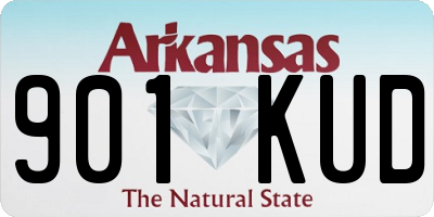 AR license plate 901KUD