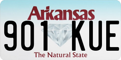 AR license plate 901KUE