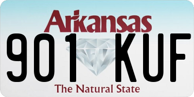 AR license plate 901KUF